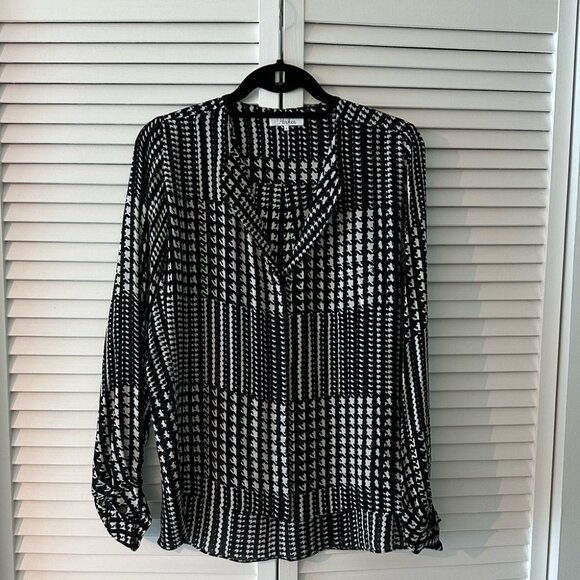 Parker Black and White Pattern Blouse - Picture 1 of 2